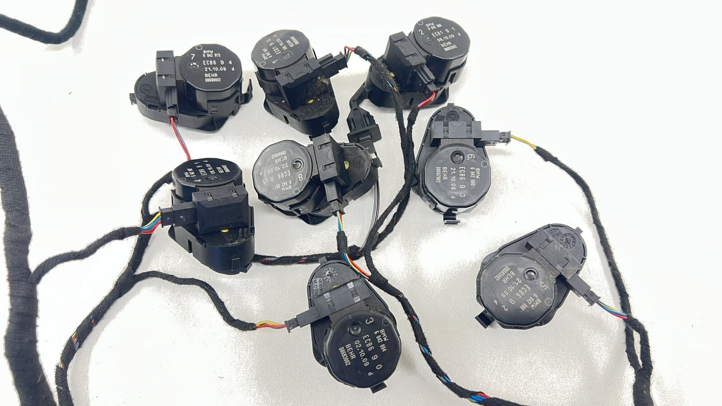 06-10 BMW M6 E63 E64 HVAC BOX HEATER FLAP MOTOR AIR MIX ACTUATOR SET OEM