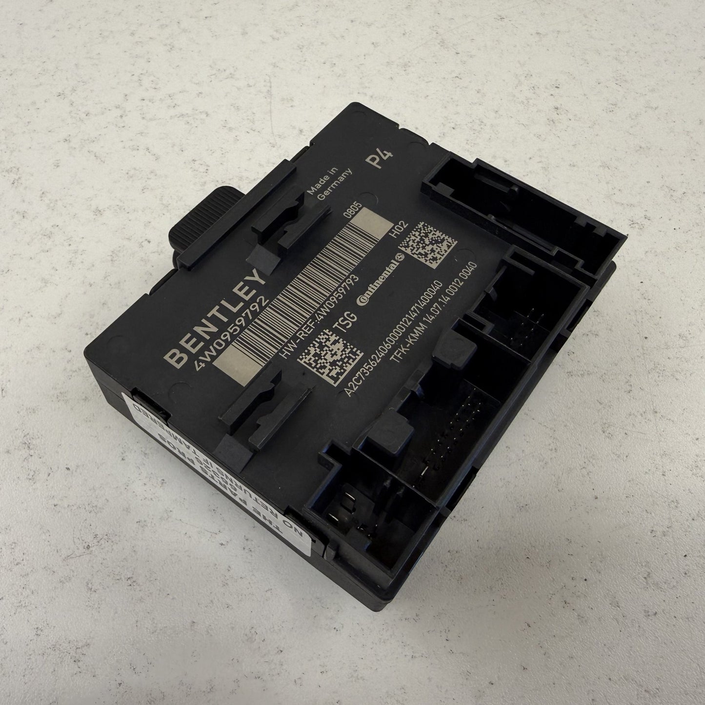 2014-2018 Bentley Flying Spur Right Front Door Control Module 4W0959792 OEM