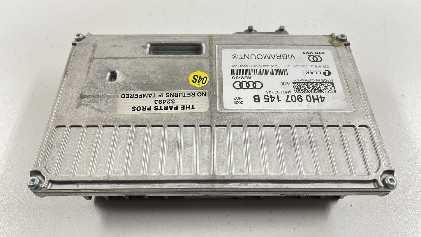 15-18 AUDI A8 VIBRAMOUNT HYDRAULIC ENGINE MOUNT CONTROL MODULE 4H0 907 145 B OEM