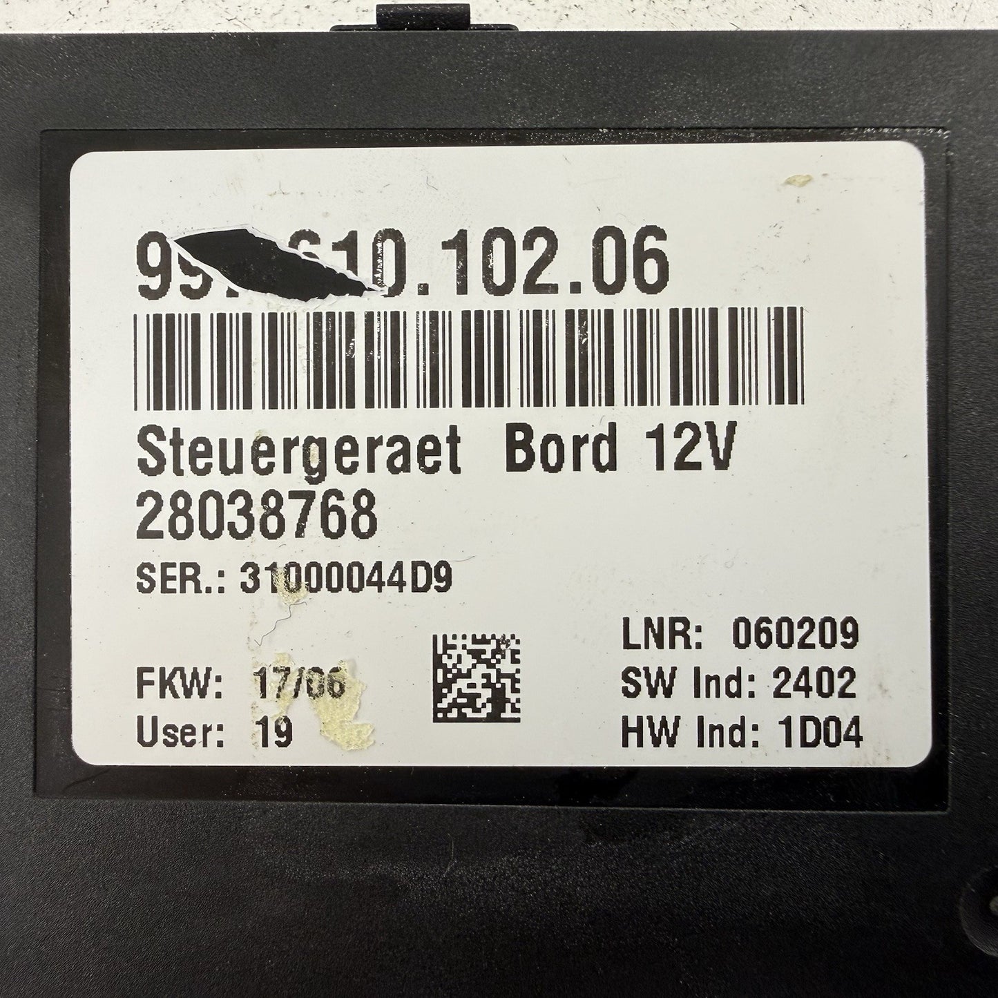 05-12 Porsche 911 997 Boxster Cayman 987 Gateway Body Control Module OEM