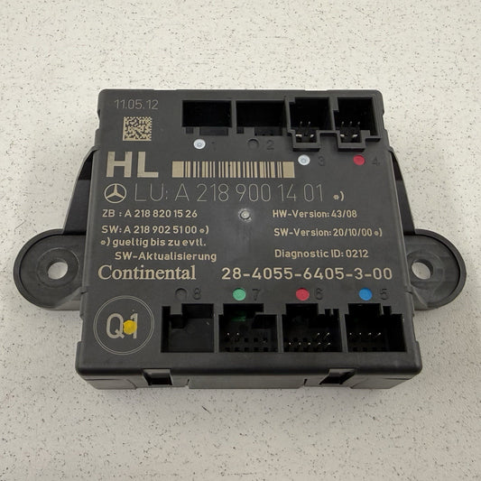 08-14 Mercedes W204 C250 Driver Left Rear Door Control Module 2189001401 OEM