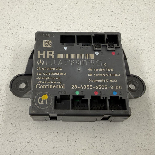 08-14 Mercedes W204 C250 Passenger Right Rear Door Control Module 2189001501 OEM
