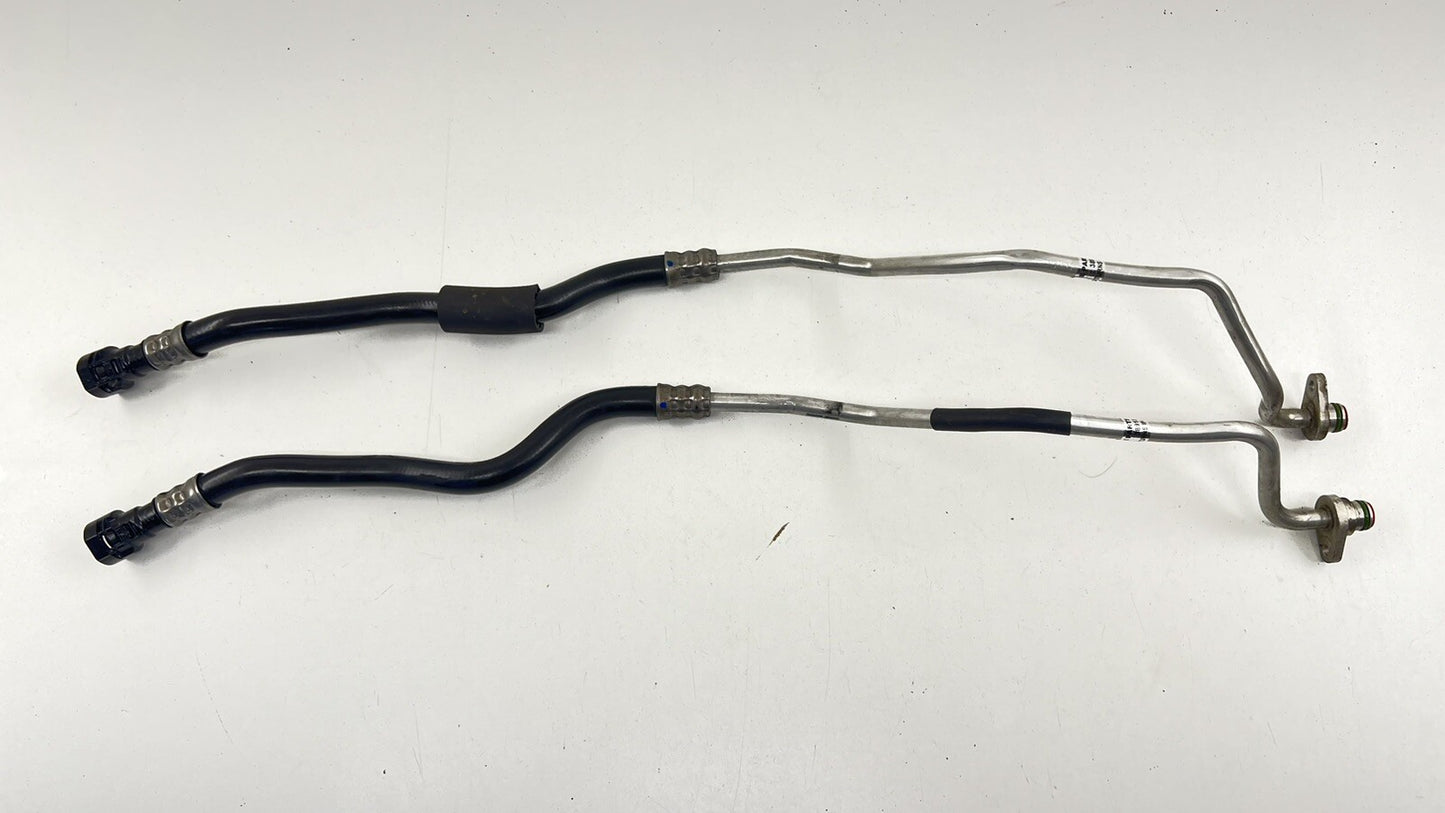 15-20 BMW M3 M4 F80 F82 F83 TRANSMISSION OIL COOLER PIPE LINE HOSE PAIR OEM