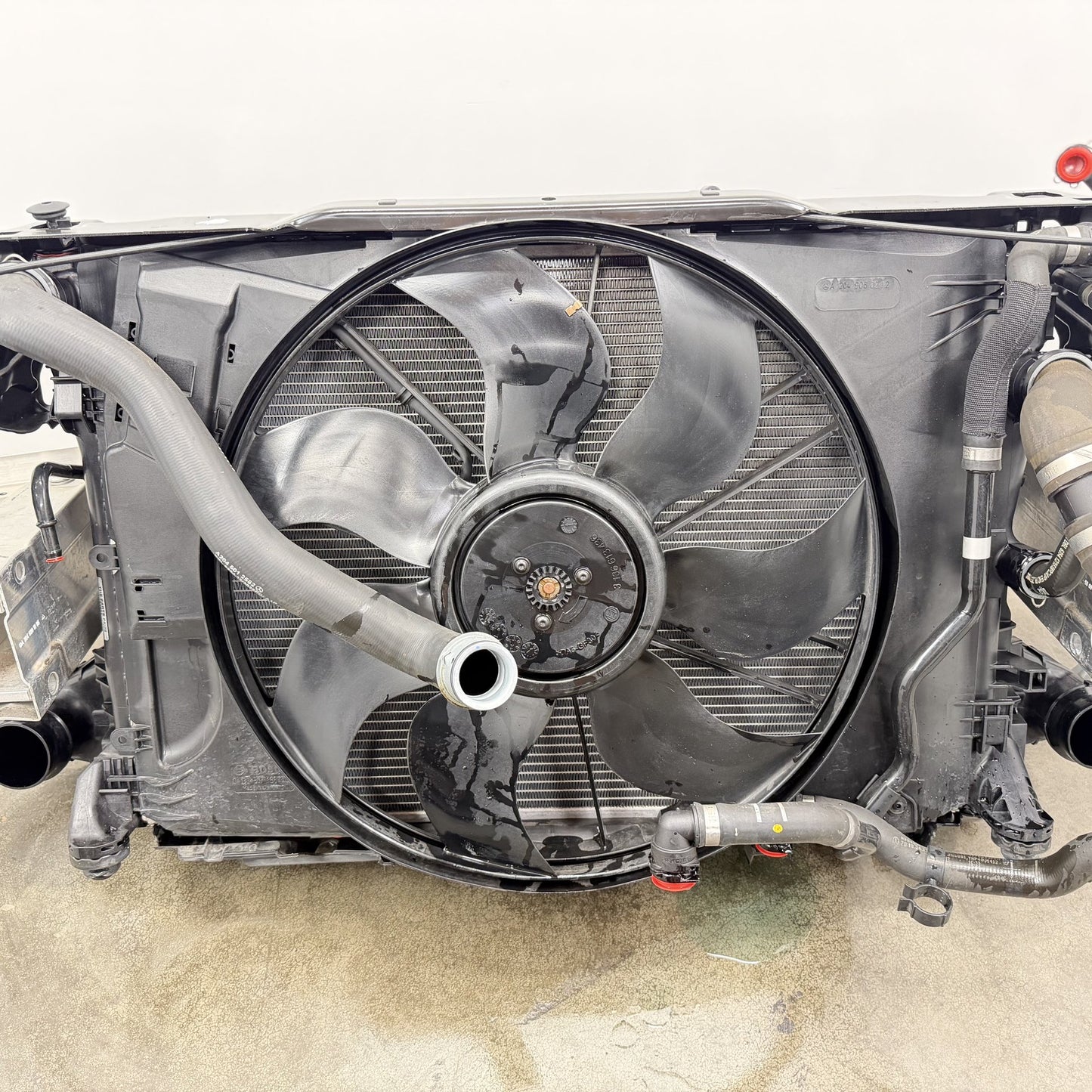 2012-2014 Mercedes C250 W204 Radiator Support Cooling Pack Rebar Assembly OEM