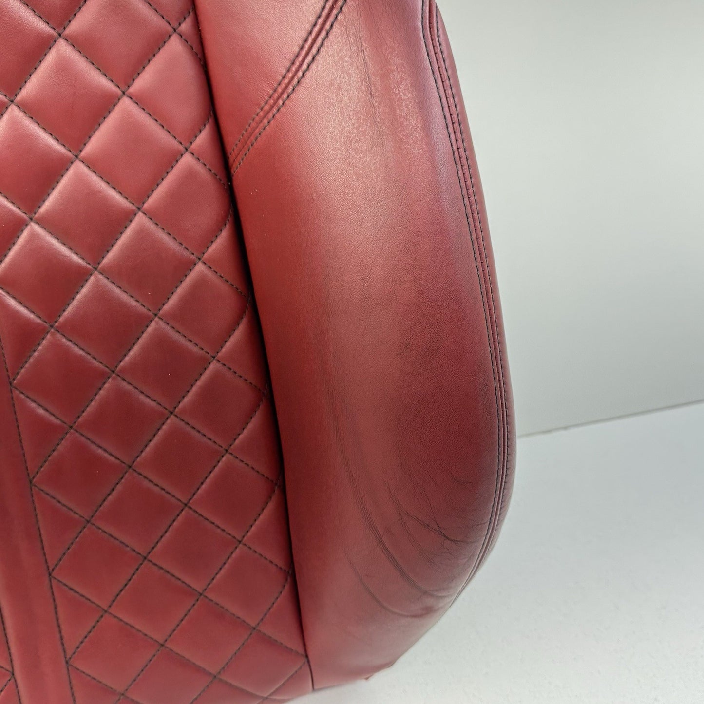 18-24 Audi S4 S5 Driver Left Front Sport Seat Upper Cushion Magma Red OEM