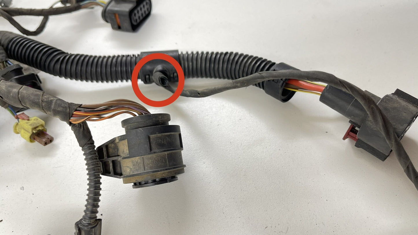 2015 VOLKSWAGEN PASSAT TDI 2.0L LEFT FRONT HALOGEN HEADLIGHT WIRE HARNESS OEM