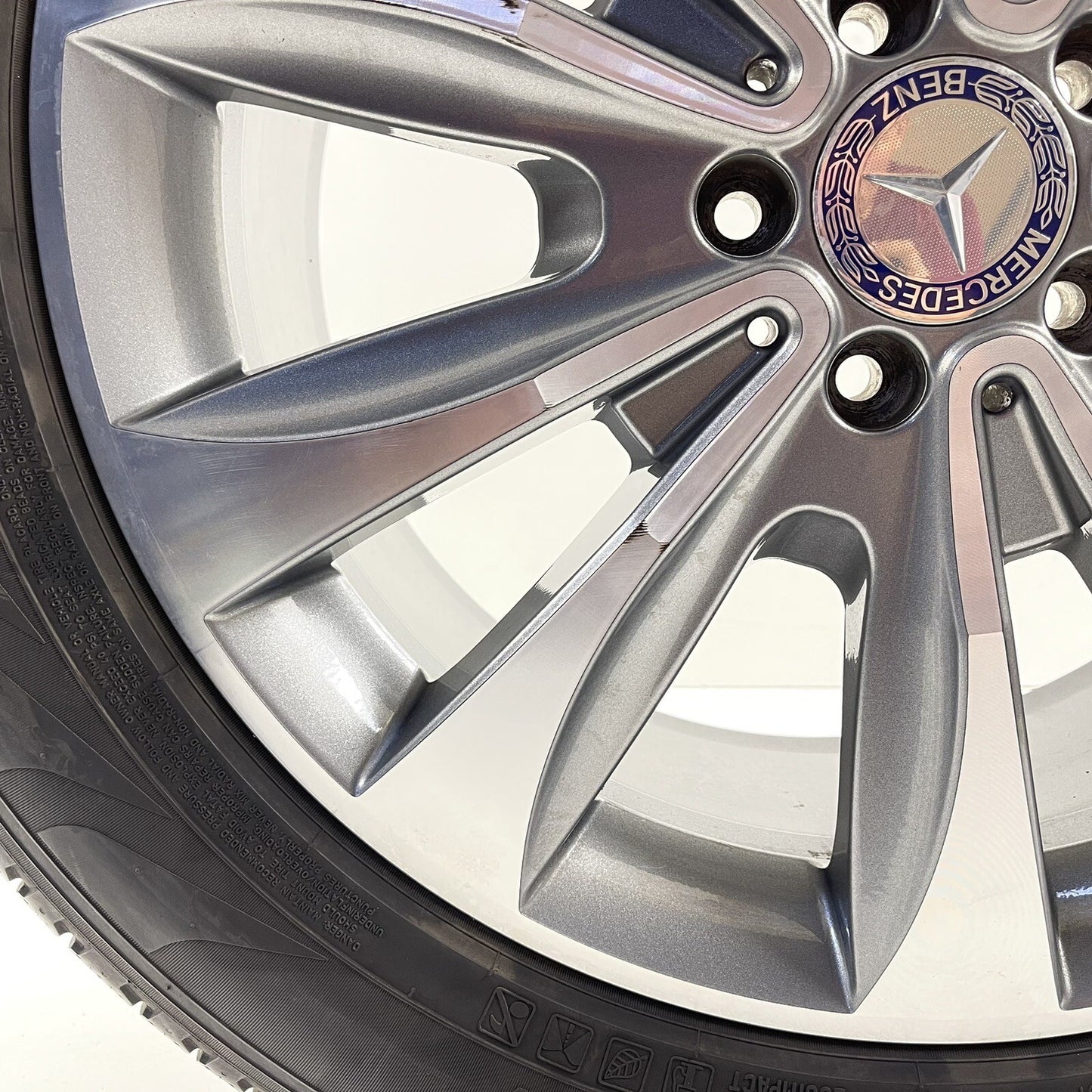 13-16 MERCEDES GL350 X166 WHEEL RIM W/ TIRE 20x8.5 +62 OFFSET 1664012802 OEM
