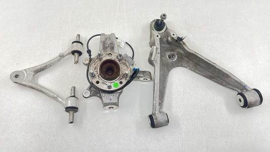 01-04 CORVETTE C5 Z06 RIGHT FRONT SPINDLE KNUCKLE HUB WITH CONTROL ARM SET OEM