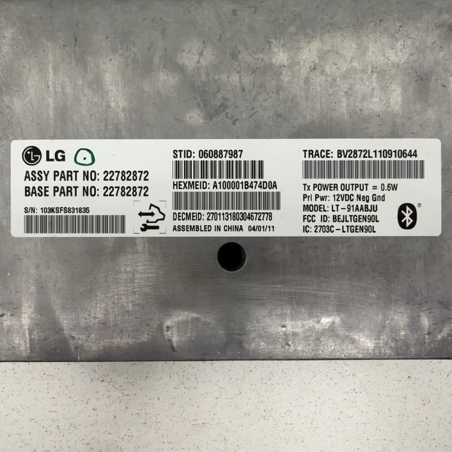 10-15 Chevrolet Camaro Bluetooth Communication Interface Module 22782872 OEM