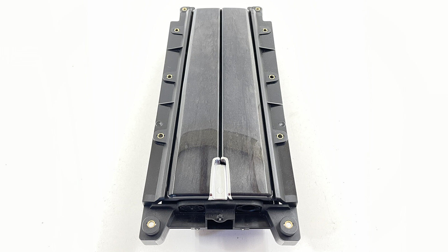 10-16 PORSCHE PANAMERA REAR CONSOLE CUP HOLDER STORAGE COMPARTMENT TRIM OEM
