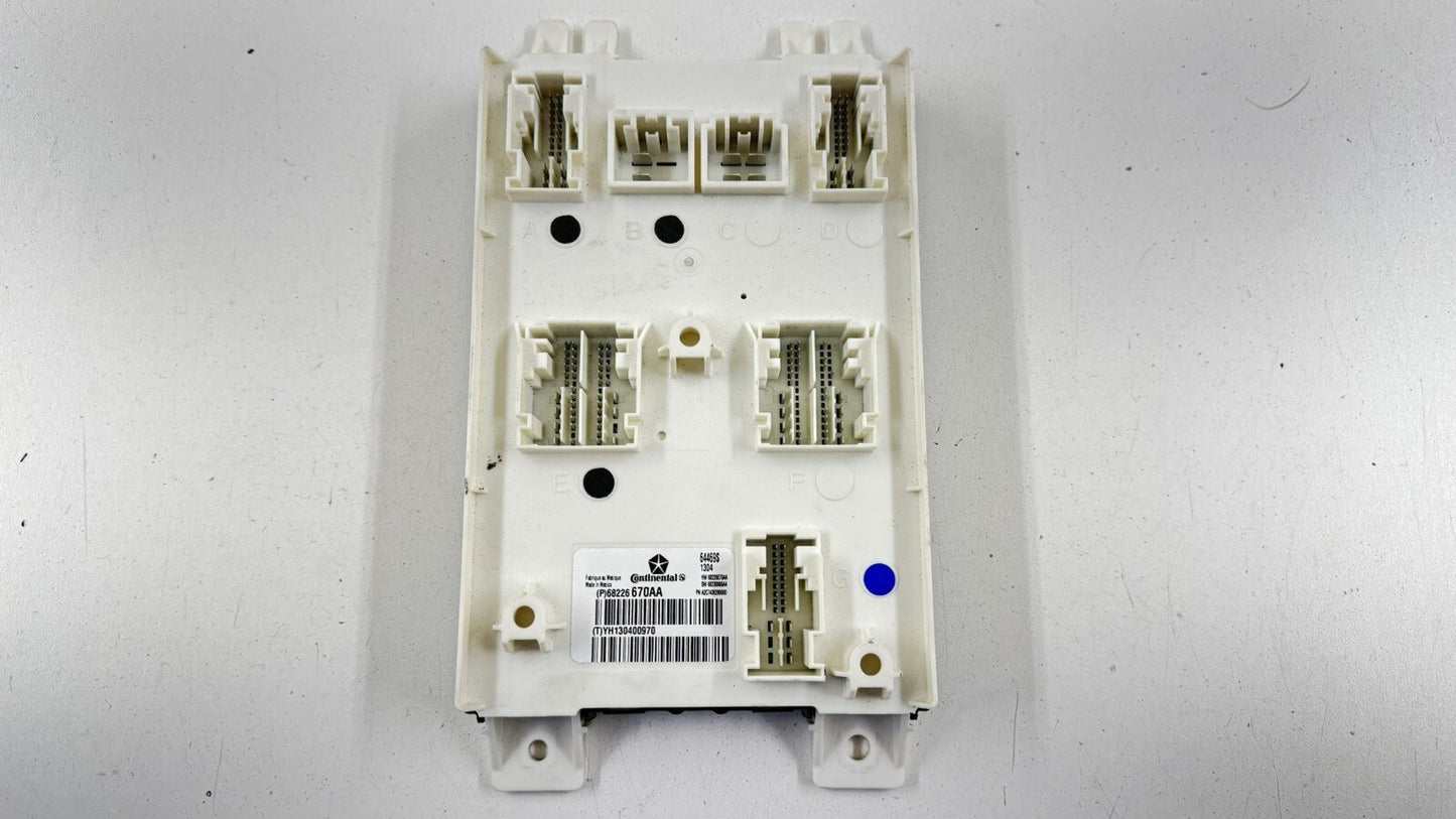 14-20 MASERATI GHIBLI BODY CONTROL MODULE BCM BCU 68226670AA OEM