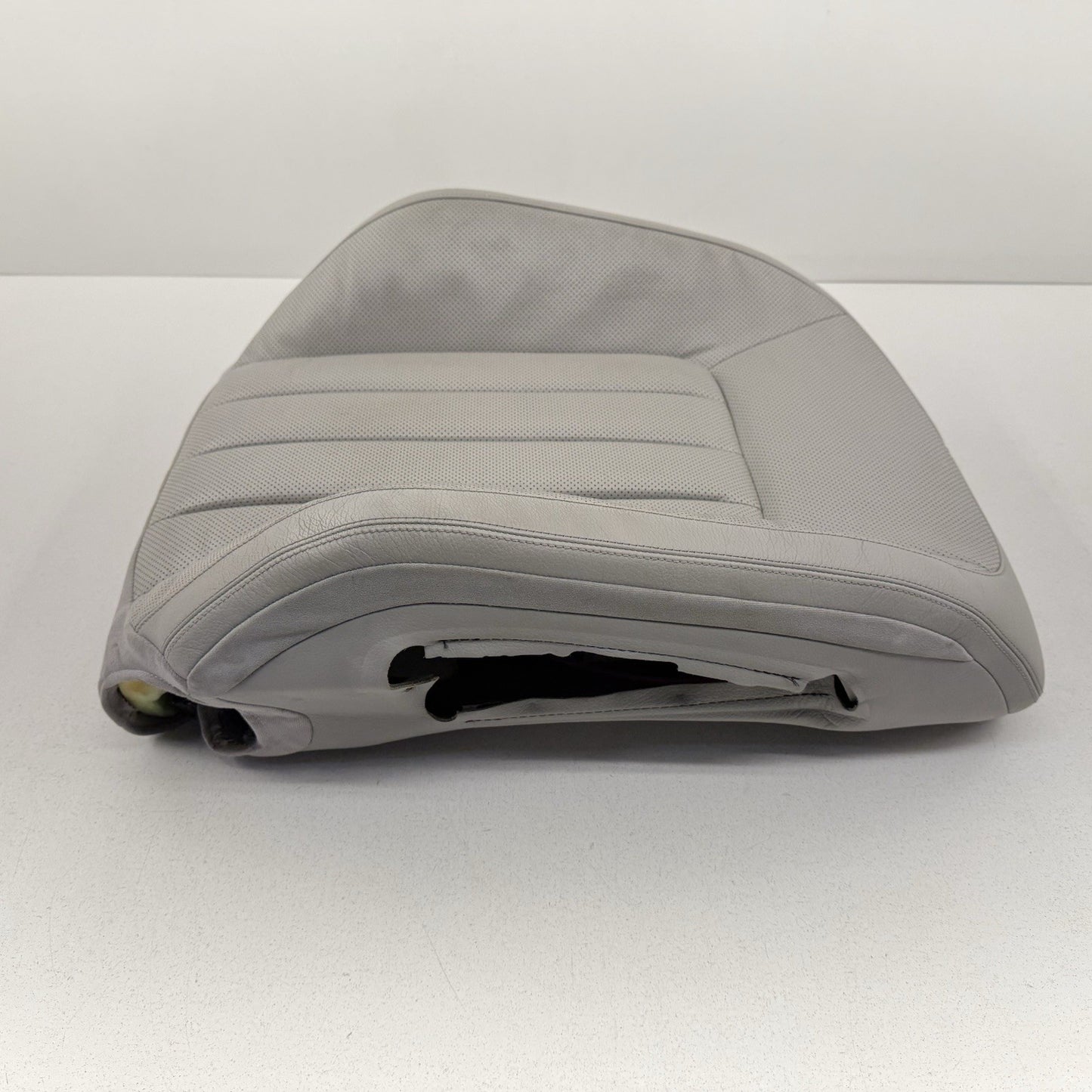 12-14 Mercedes W218 CLS550 Driver Left Front Upper Seat Cushion Leather Gray OEM