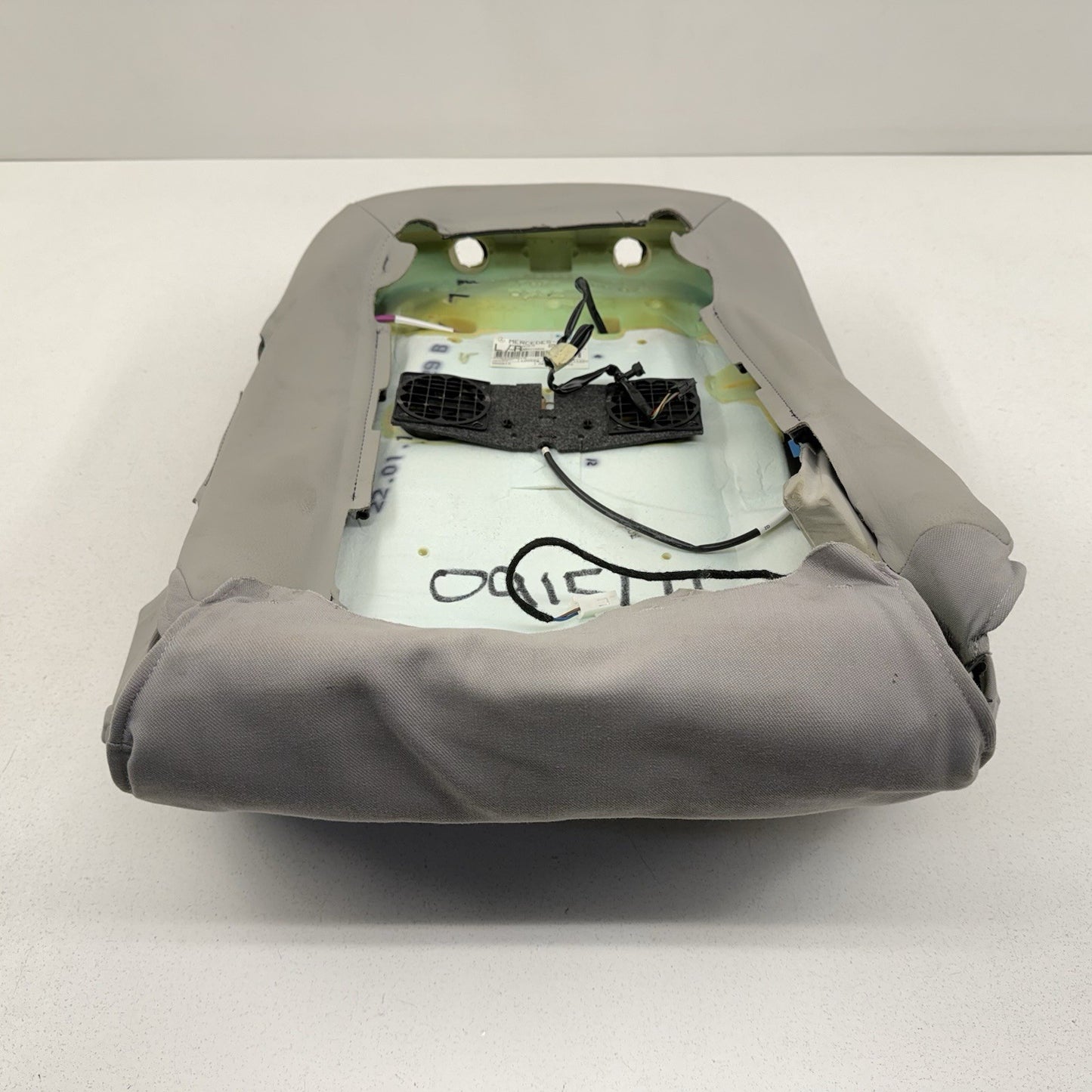 12-14 Mercedes W218 CLS550 Driver Left Front Upper Seat Cushion Leather Gray OEM