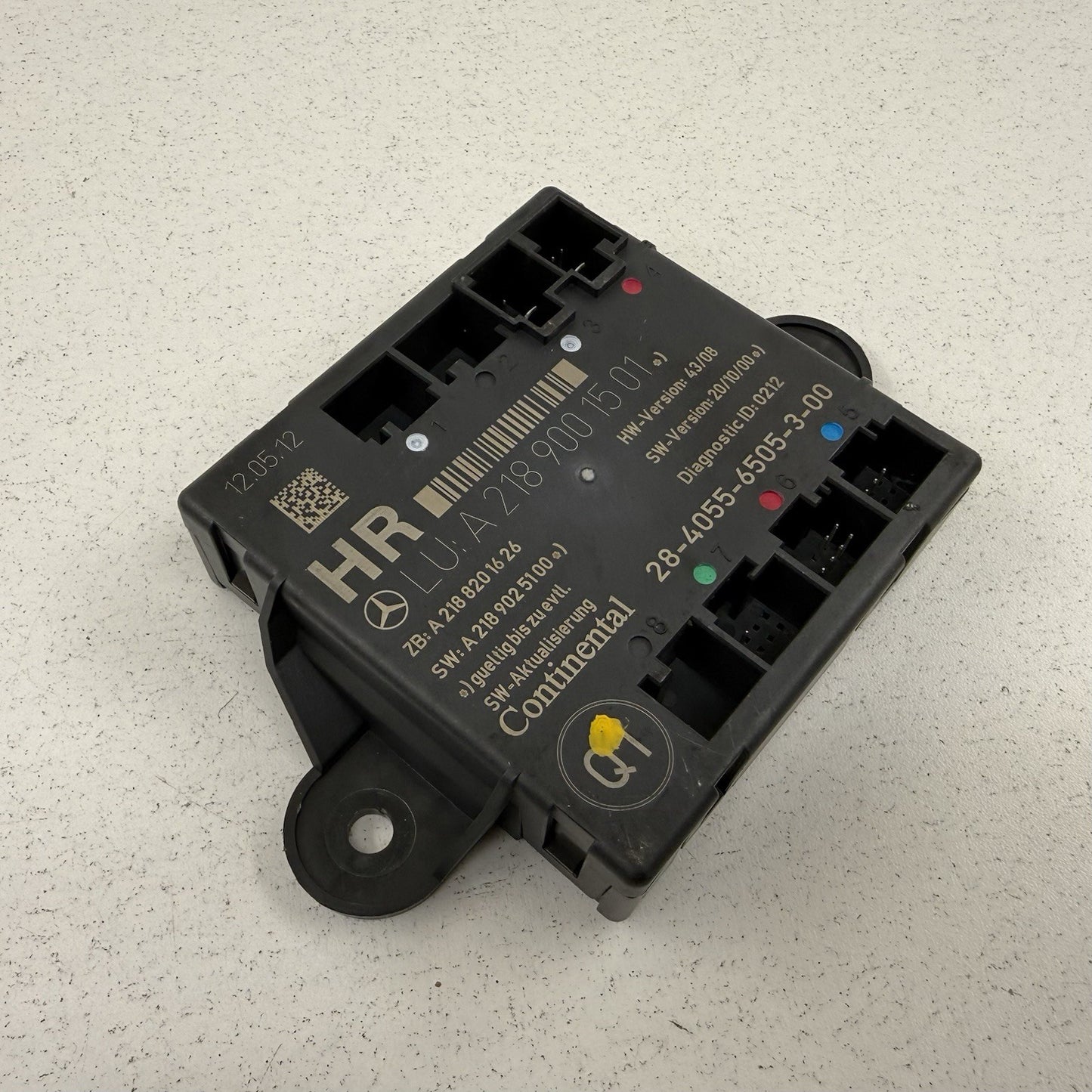 08-14 Mercedes W204 C250 Passenger Right Rear Door Control Module 2189001501 OEM