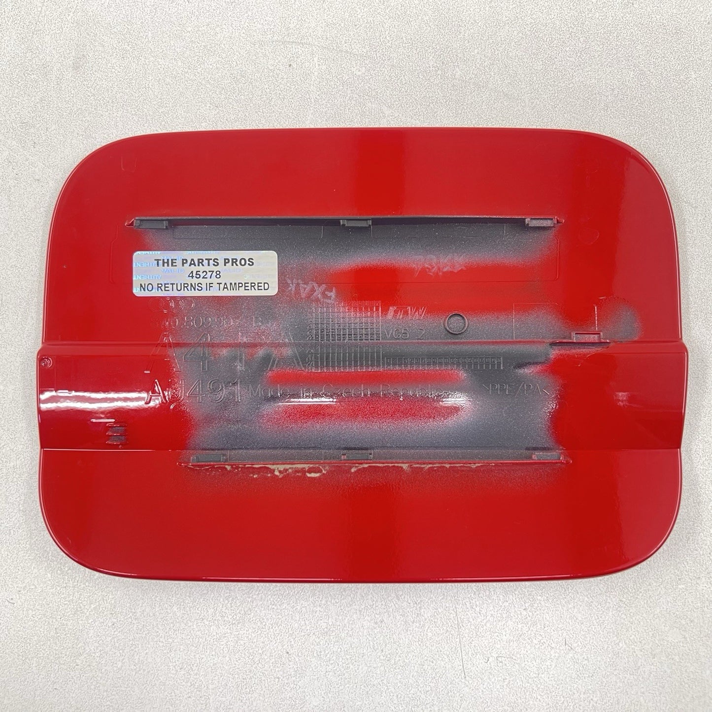 18-24 AUDI A4 S4 FUEL TANK GAS CAP DOOR LID COVER RED 8W0809907B OEM
