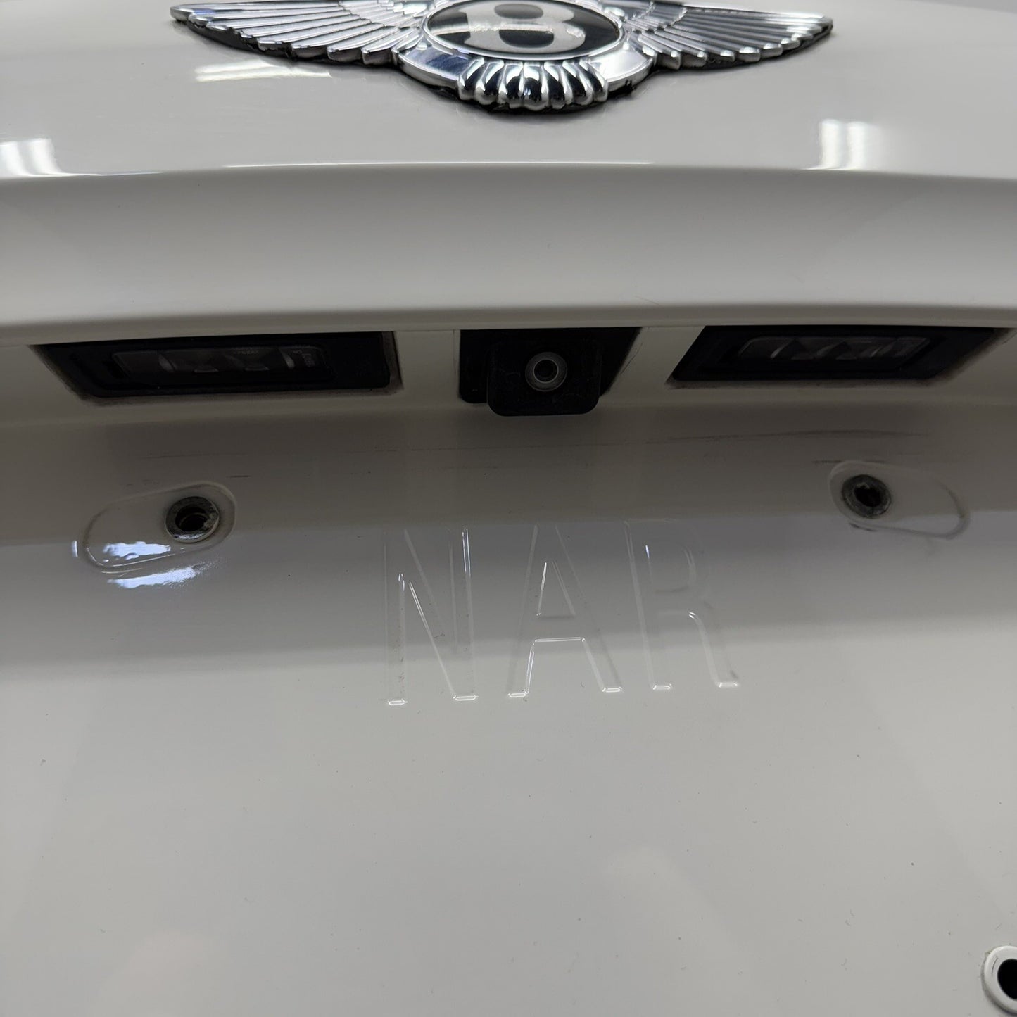 14-18 Bentley Flying Spur Trunk Lid Rear Deck Complete Glacier White OEM