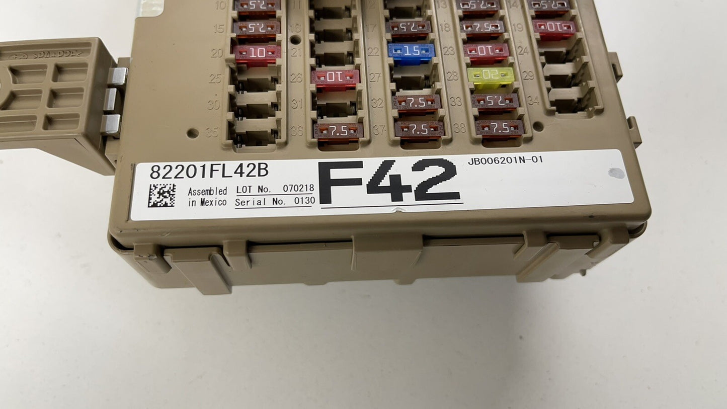 2018 SUBARU IMPREZA CABIN JOINT FUSE RELAY JUNCTION BOX MODULE 82201FL42B OEM