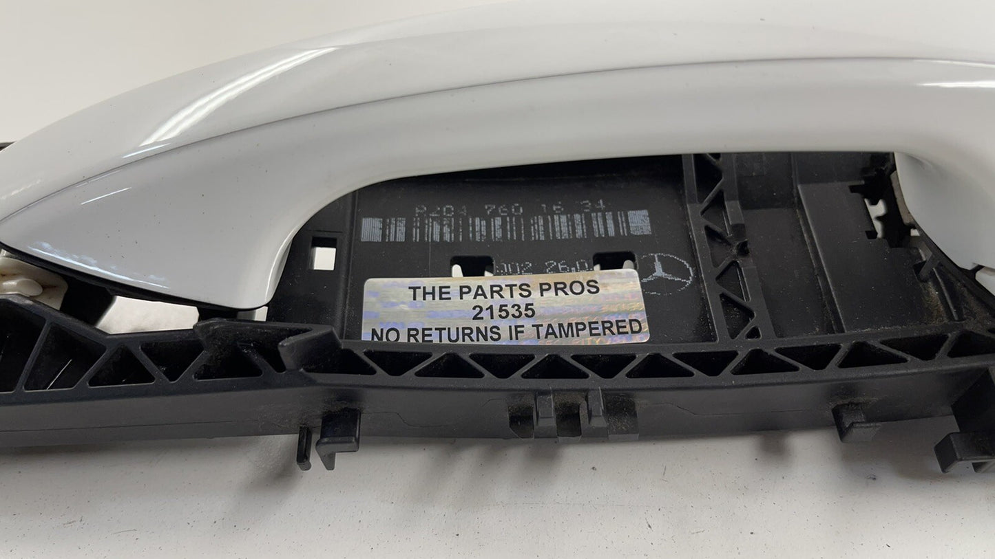 08-14 MERCEDES W204 W212 C E CLASS RIGHT FRONT OR REAR DOOR HANDLE WHITE OEM