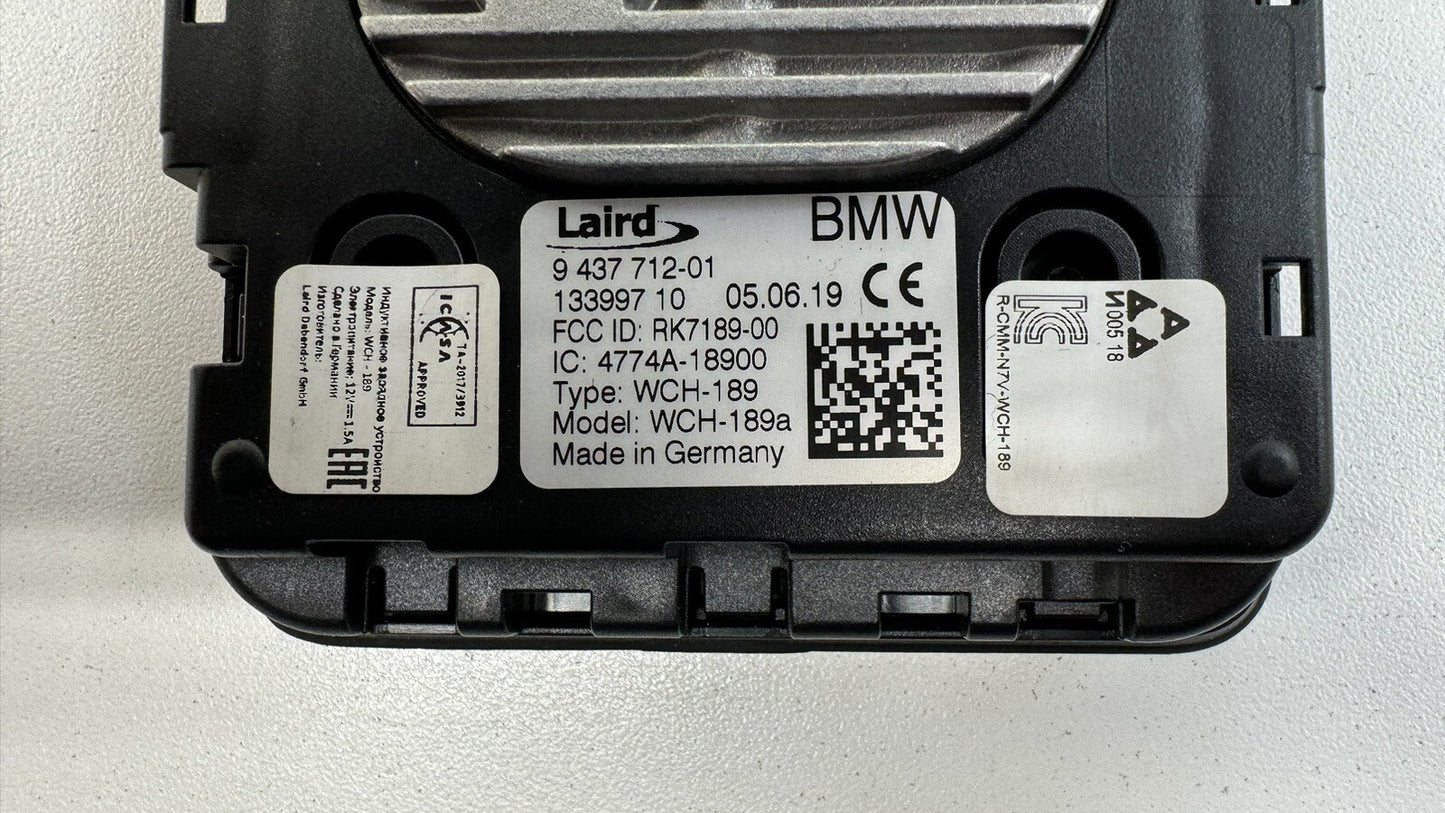 20-23 TOYOTA SUPRA WIRELESS PHONE CHARGING PAD CONTROL MODULE 9437712 OEM