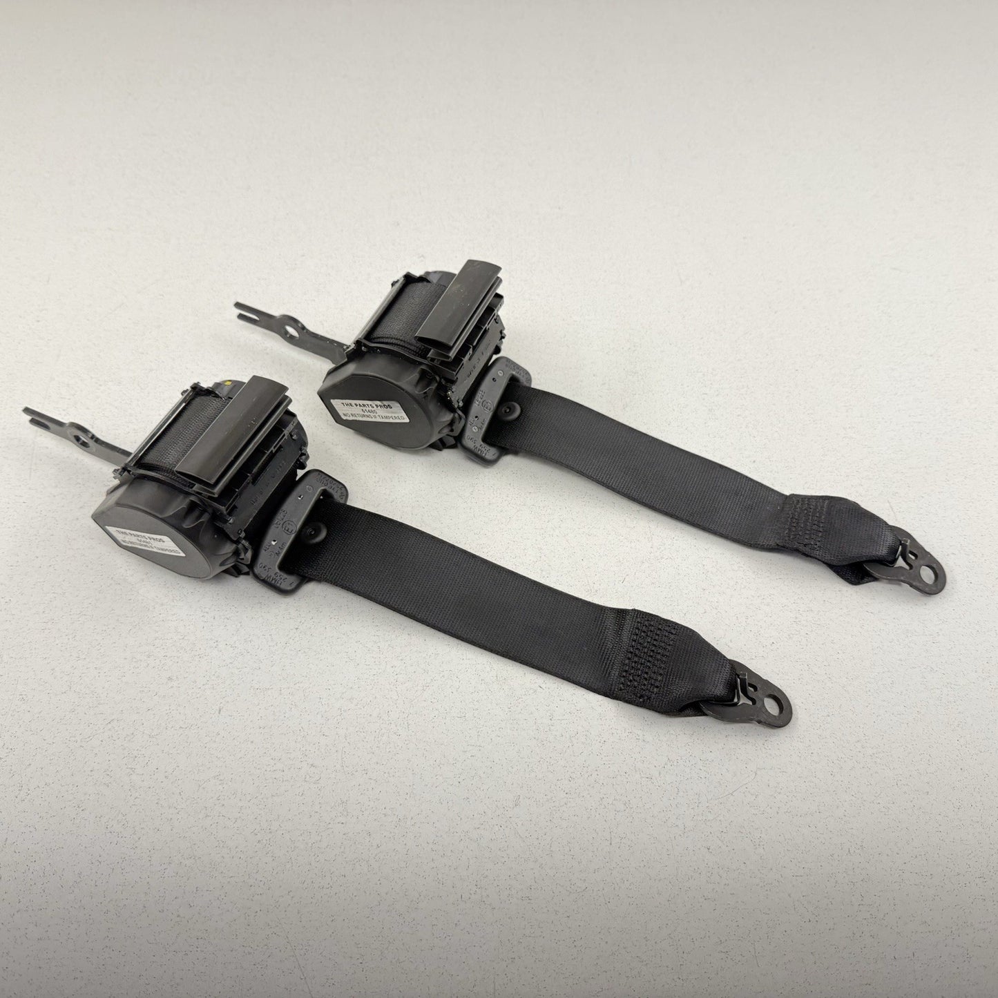 12-18 BMW F30 F80 M3 Rear Seatbelt Seat Belt Retractor Set Black OEM