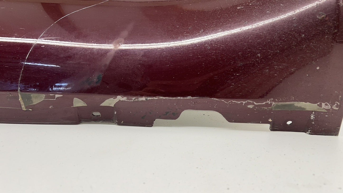 07-09 ASTON MARTIN VANTAGE LEFT SIDE SKIRT ROCKER PANEL COVER MERLOT RED OEM