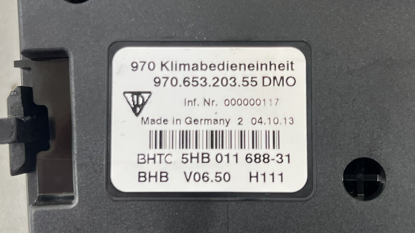 14-16 PORSCHE PANAMERA CLIMATE CONTROL SEAT CONTROL VEHICLE CONTROL PANEL OEM