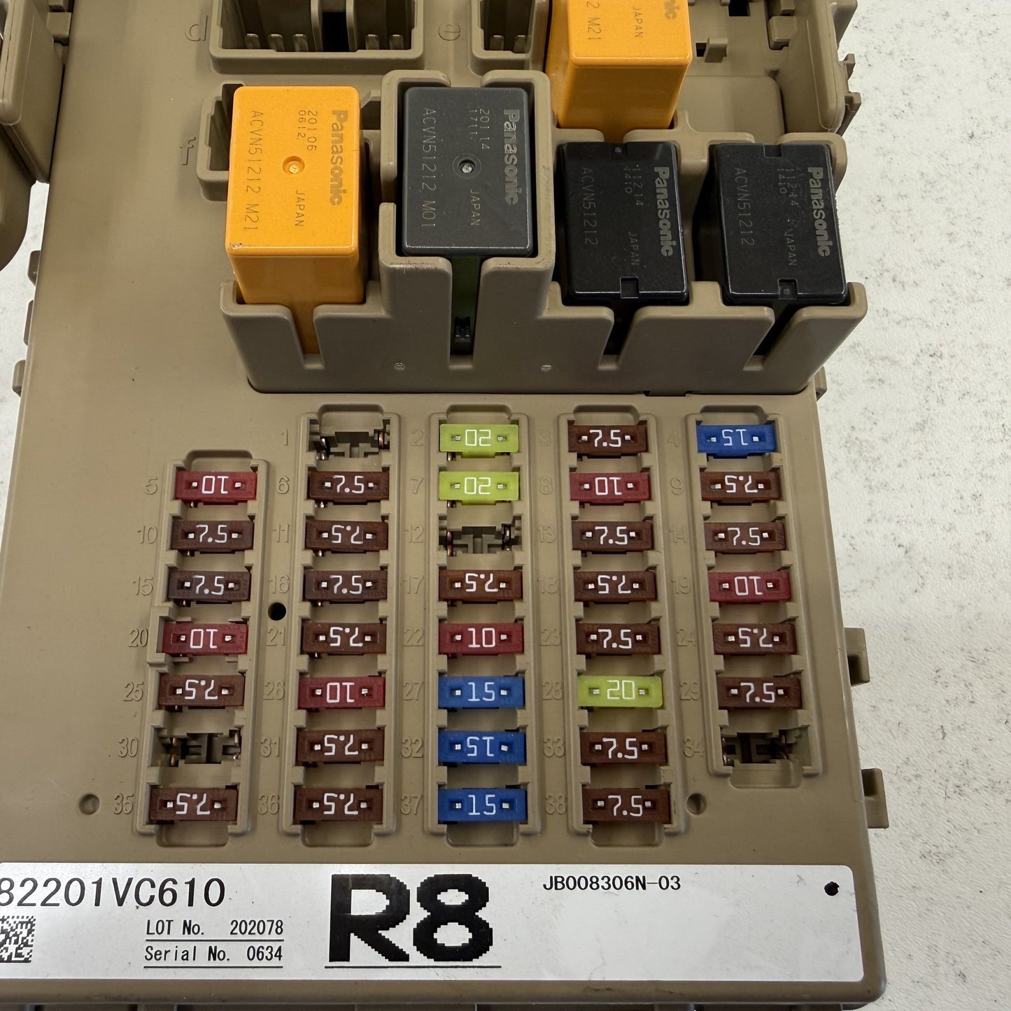 2022-2023 Subaru WRX Interior Cabin Fuse Relay Junction Box 82201VC610 OEM