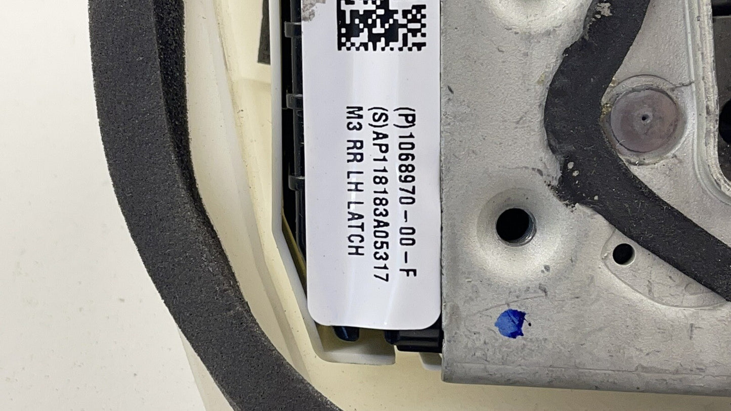 17-22 TESLA MODEL 3 DRIVER LEFT REAR DOOR LOCK LATCH ACTUATOR 1068970-00-F OEM