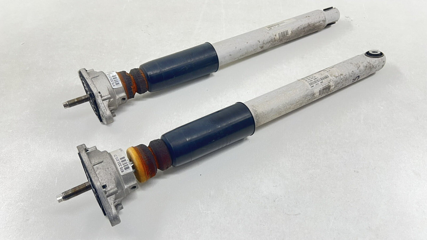 10-16 PORSCHE PANAMERA LEFT AND RIGHT REAR SHOCK ABSORBER SUSPENSION PAIR OEM