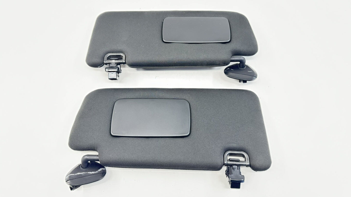 15-21 SUBARU WRX STI LEFT & RIGHT SUNVISOR SUN VISOR SHADE PAIR BLACK OEM