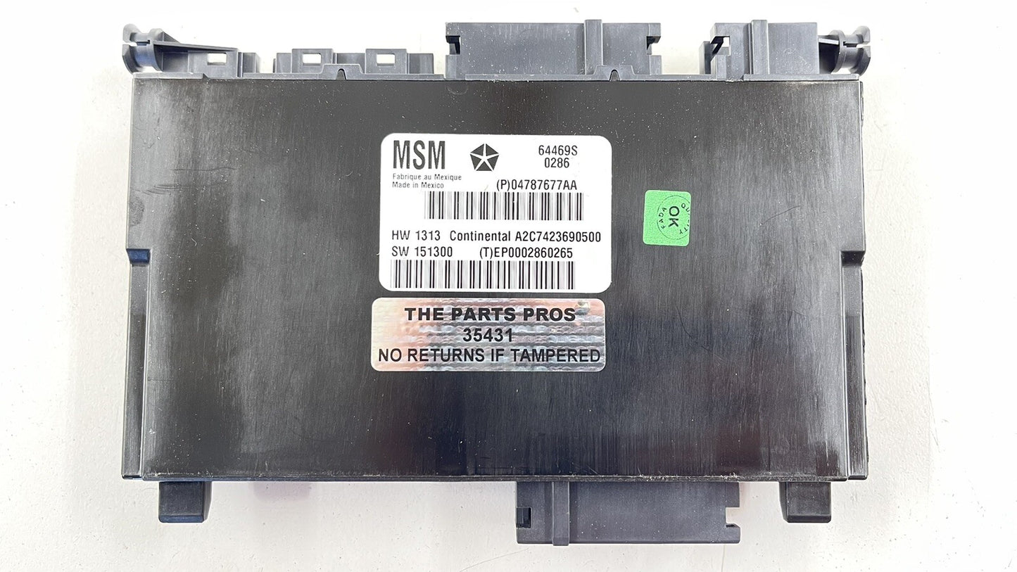 17-20 MASERATI GHIBLI DRIVER LEFT FRONT SEAT CONTROL MODULE 04787677AA OEM