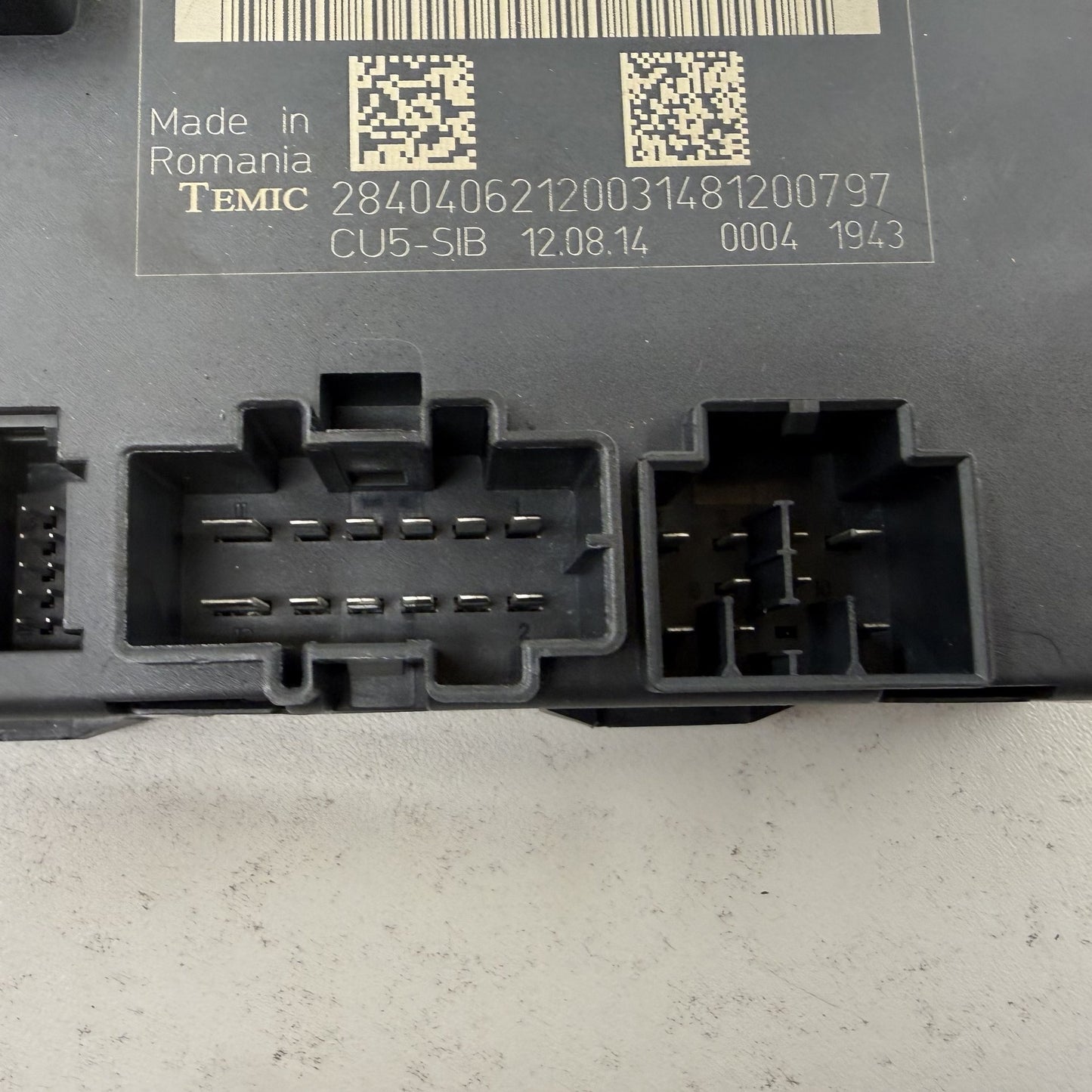 14-18 Bentley Flying Spur Seat Control Module Backrest Adjustment 4W0959760A OEM