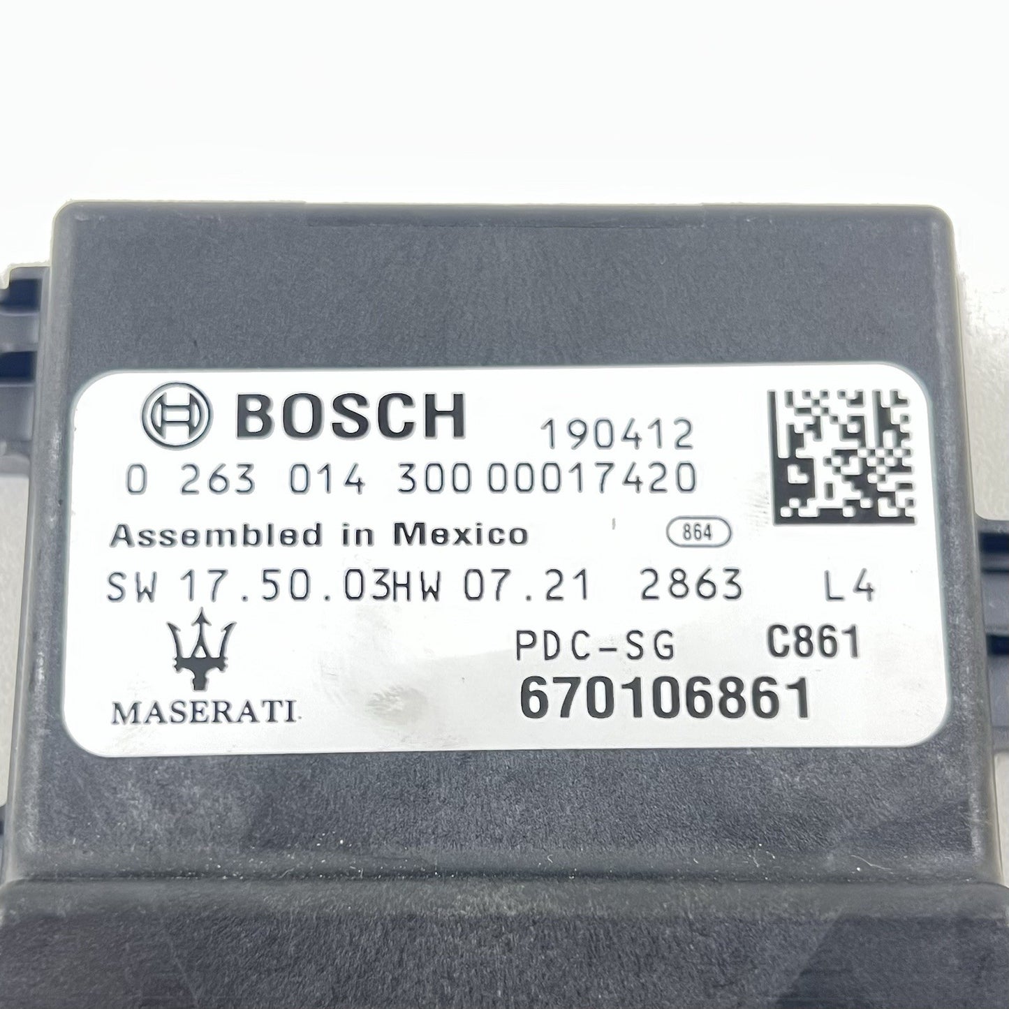 17-24 MASERATI GHIBLI PARKING PARK ASSIST AID CONTROL MODULE 670106861 OEM