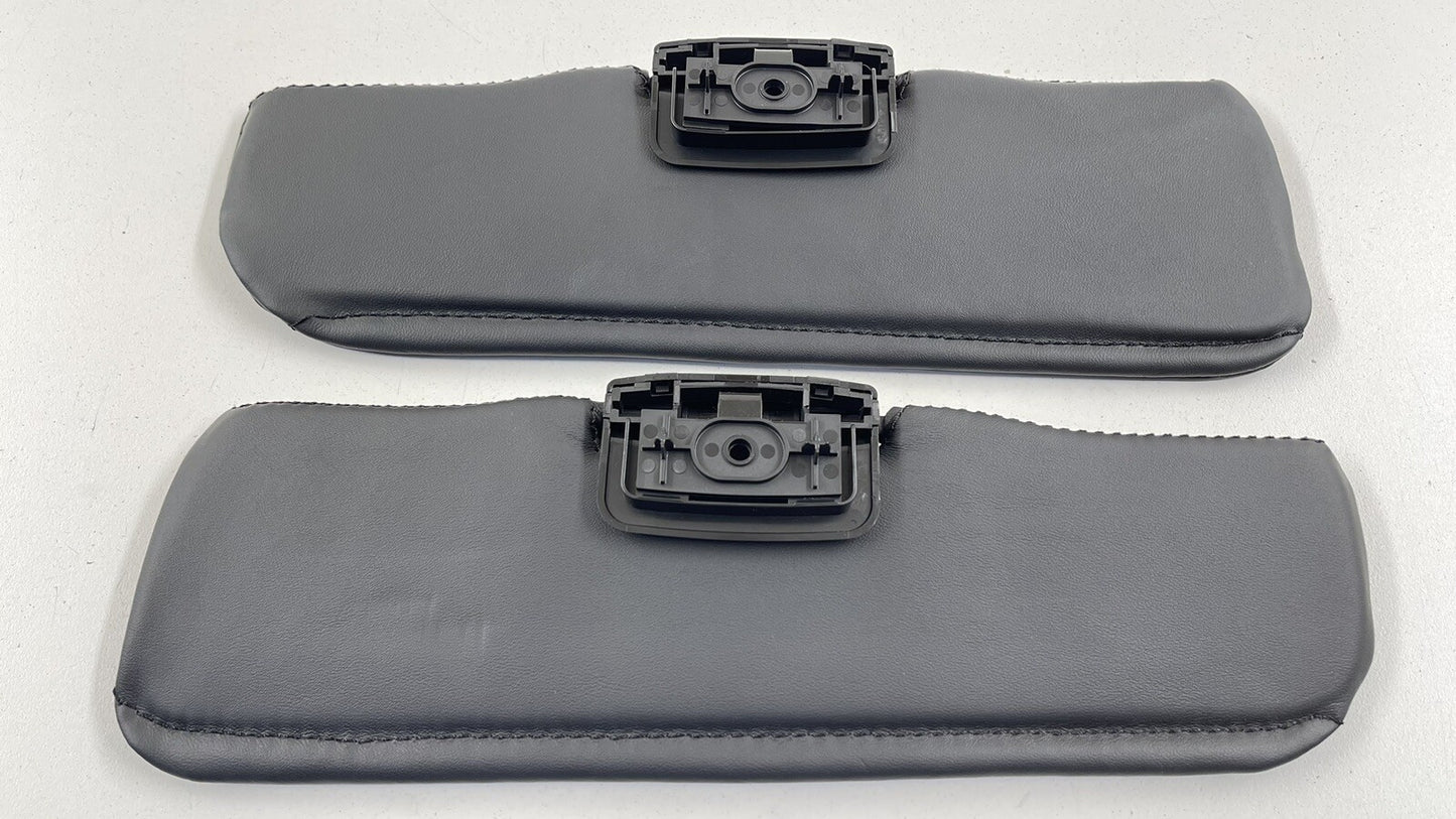 15-17 MCLAREN 650S SUNVISOR SUN VISOR SHADE PAIR LEATHER BLACK OEM