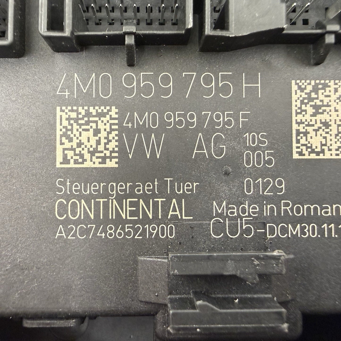 18-25 Audi A4 A5 S4 S5 RS5 Rear Door Control Module Left Or Right 4M0959795H OEM