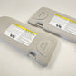 14-20 INFINITI Q50 LEFT RIGHT SUNVISOR SUN VISOR SHADE PAIR CLOTH BEIGE OEM