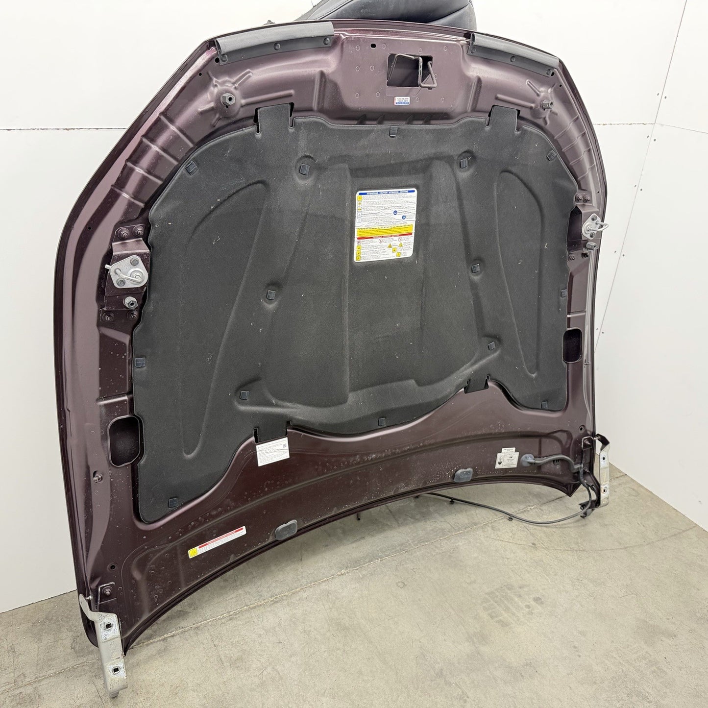 14-24 Maserati Ghibli Hood Bonnet Panel Complete W/ Hinges Rosso Folgore OEM