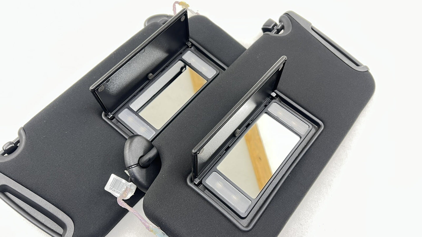 15-23 Dodge Charger SRT Illuminated Sunvisor Sun Visor Shade Pair Black OEM