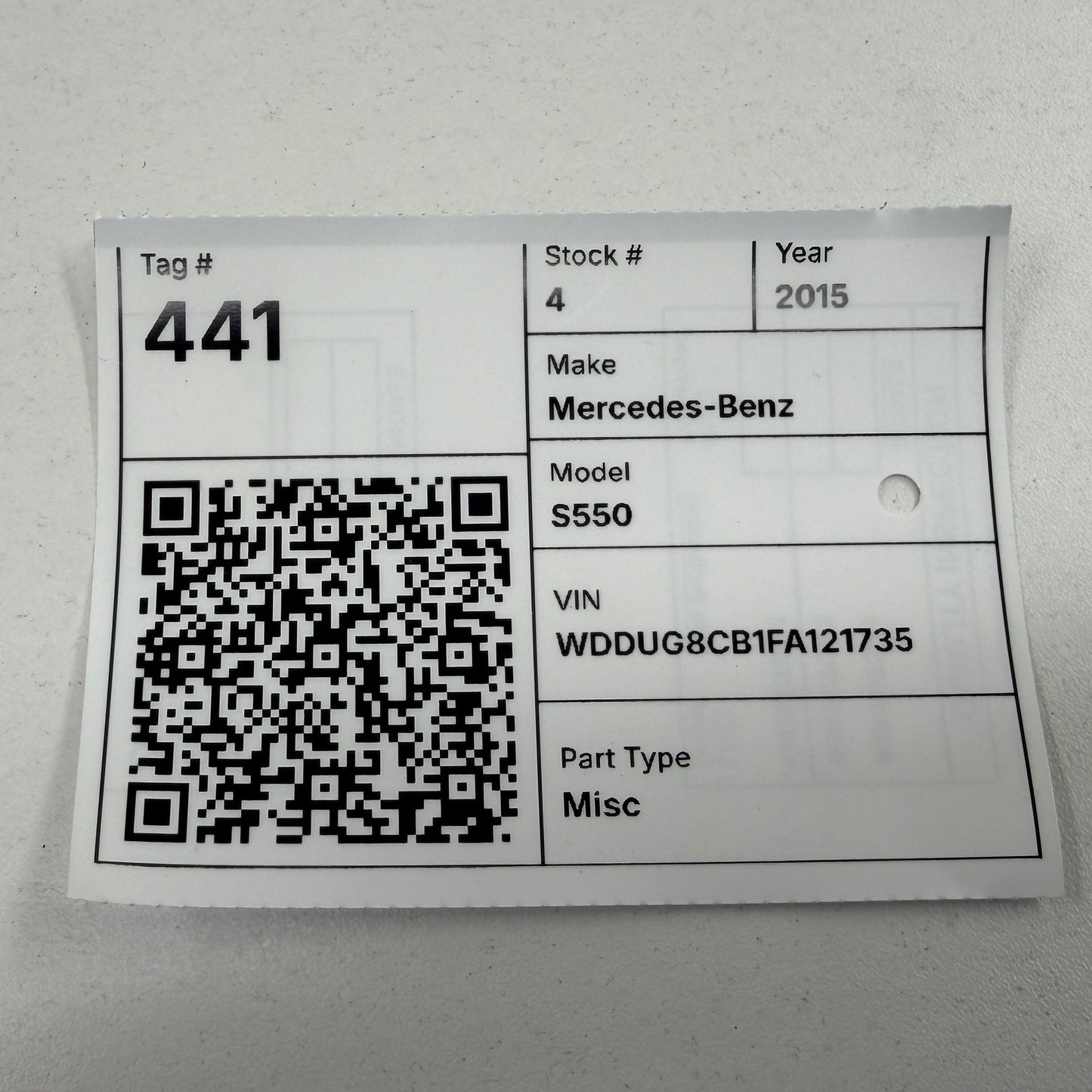 2014-2020 Mercedes S550 W222 Negative Battery Terminal Ground Cable End Link OEM