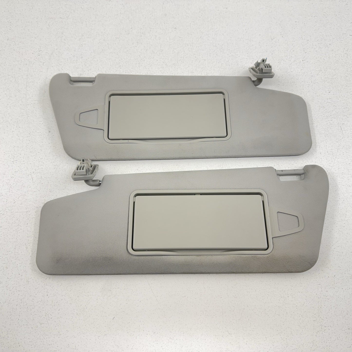 12-14 Mercedes W218 CLS550 Sunvisor Sun Visor Shade Pair Left & Right Gray OEM