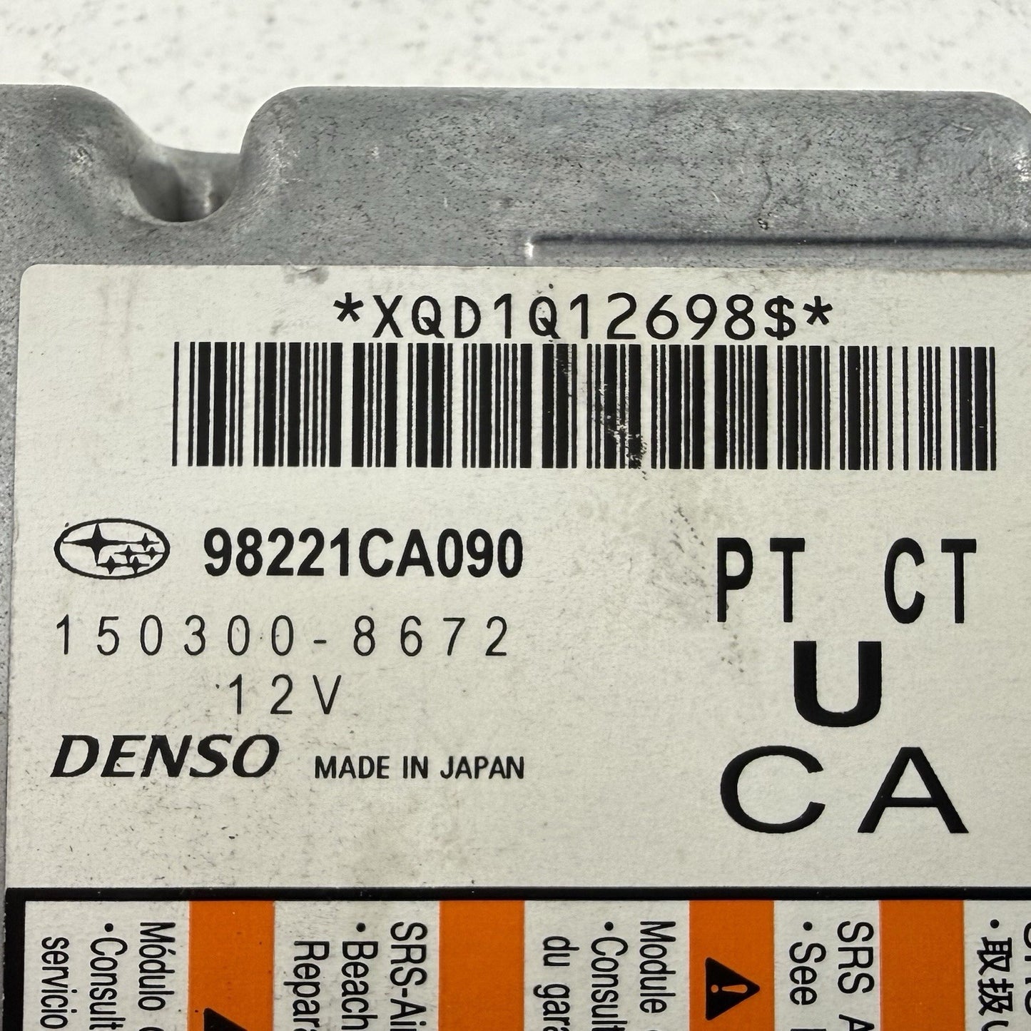 2013 Subaru BRZ Scion FR-S Airbag Air Bag SRS Restraint Module 98221CA090 OEM