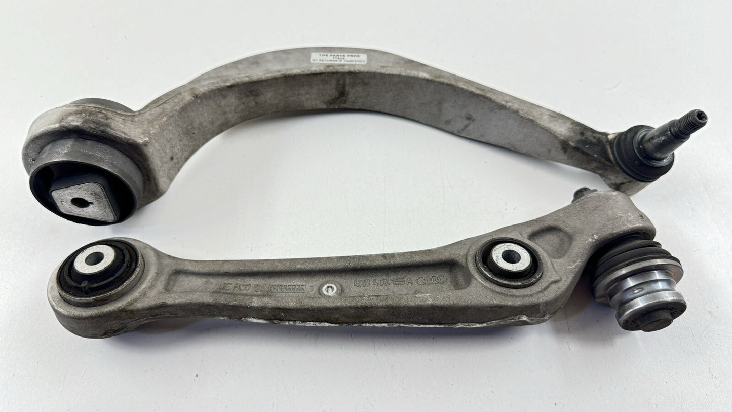 11-18 AUDI A8 DRIVER LEFT FRONT LOWER CONTROL ARM SUSPENSION PAIR OEM
