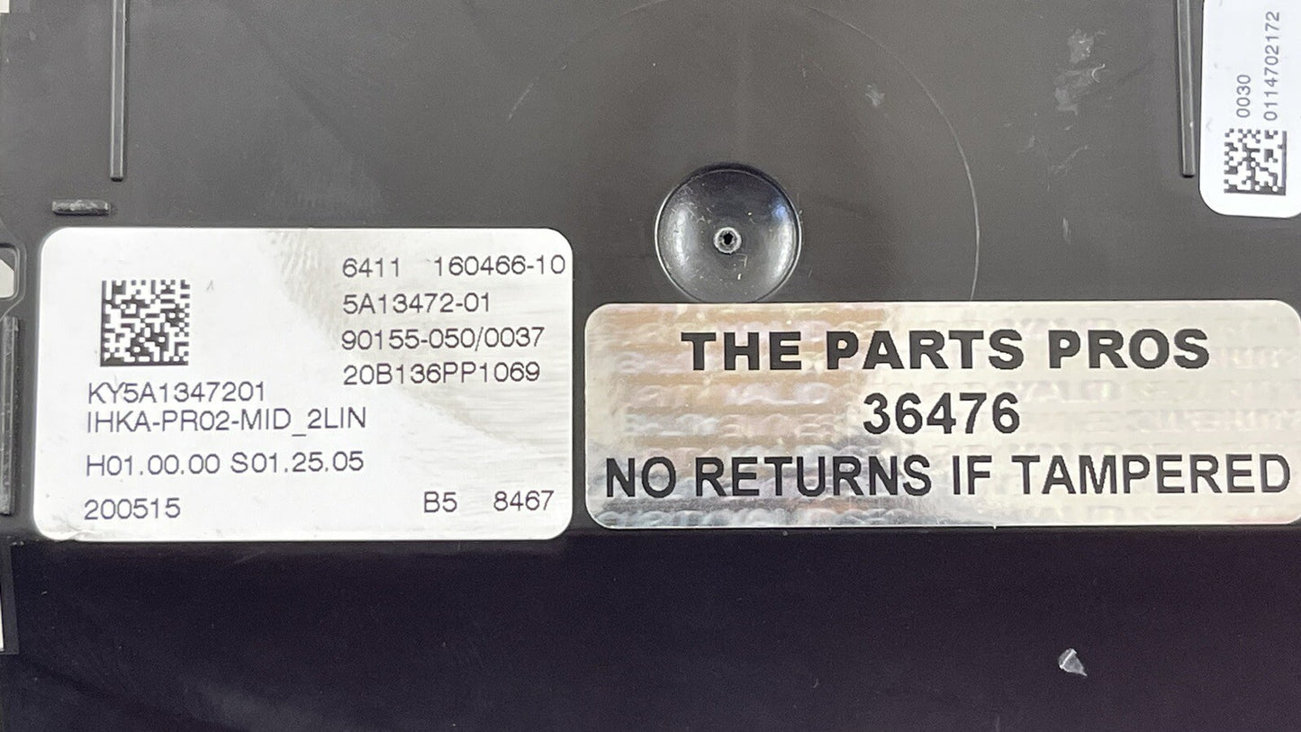 20-23 TOYOTA SUPRA HVAC AC TEMPERATURE CLIMATE CONTROL MODULE 160466 OEM
