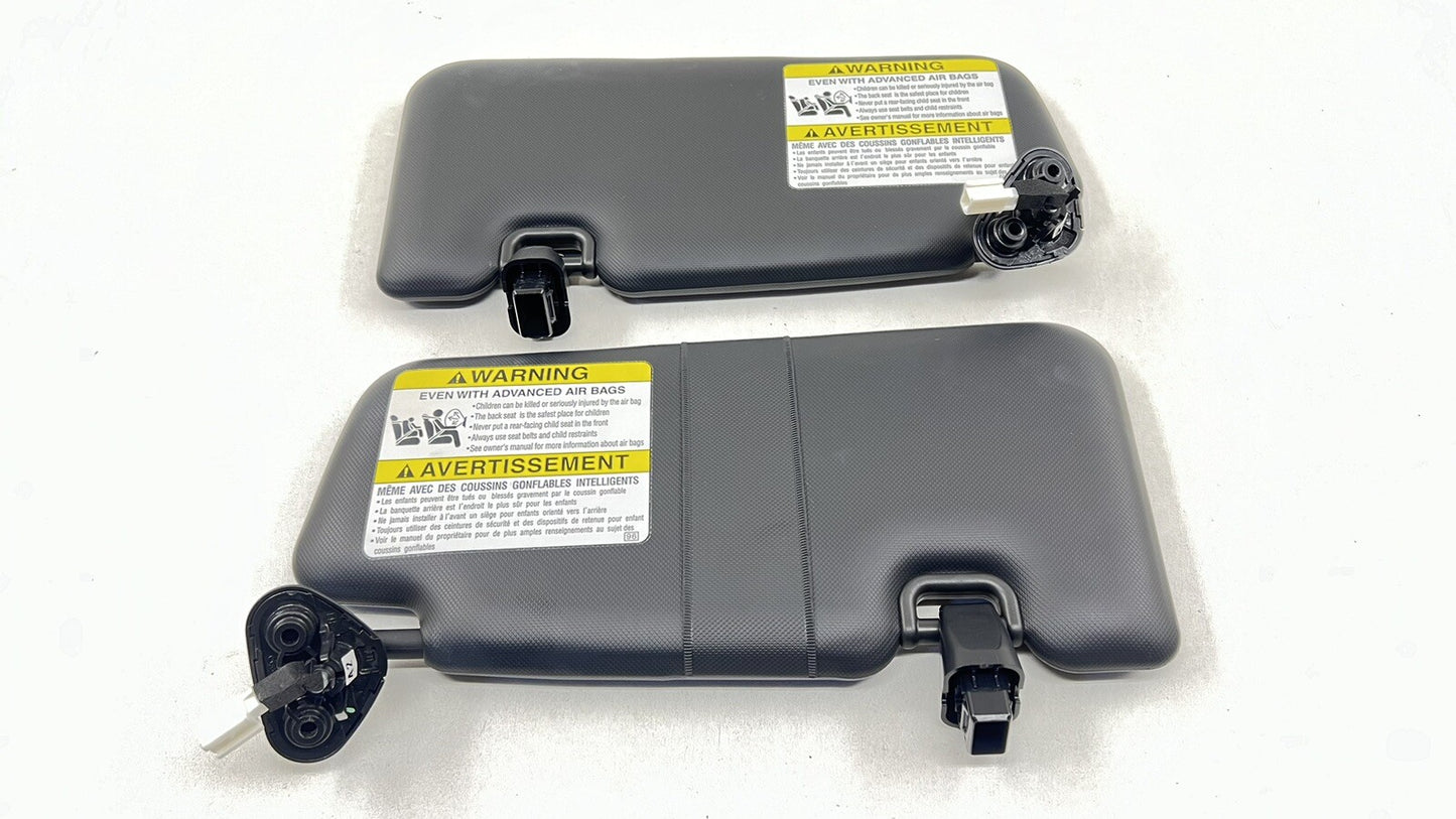 22-25 SUBARU WRX LEFT & RIGHT SUNVISOR SUN VISOR SHADE PAIR BLACK OEM