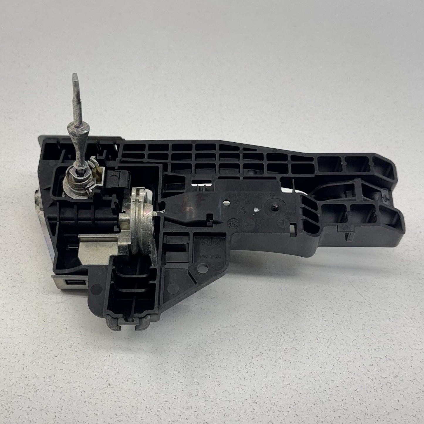08-15 Audi TT Driver Left Exterior Door Handle Assembly Ice Silver OEM