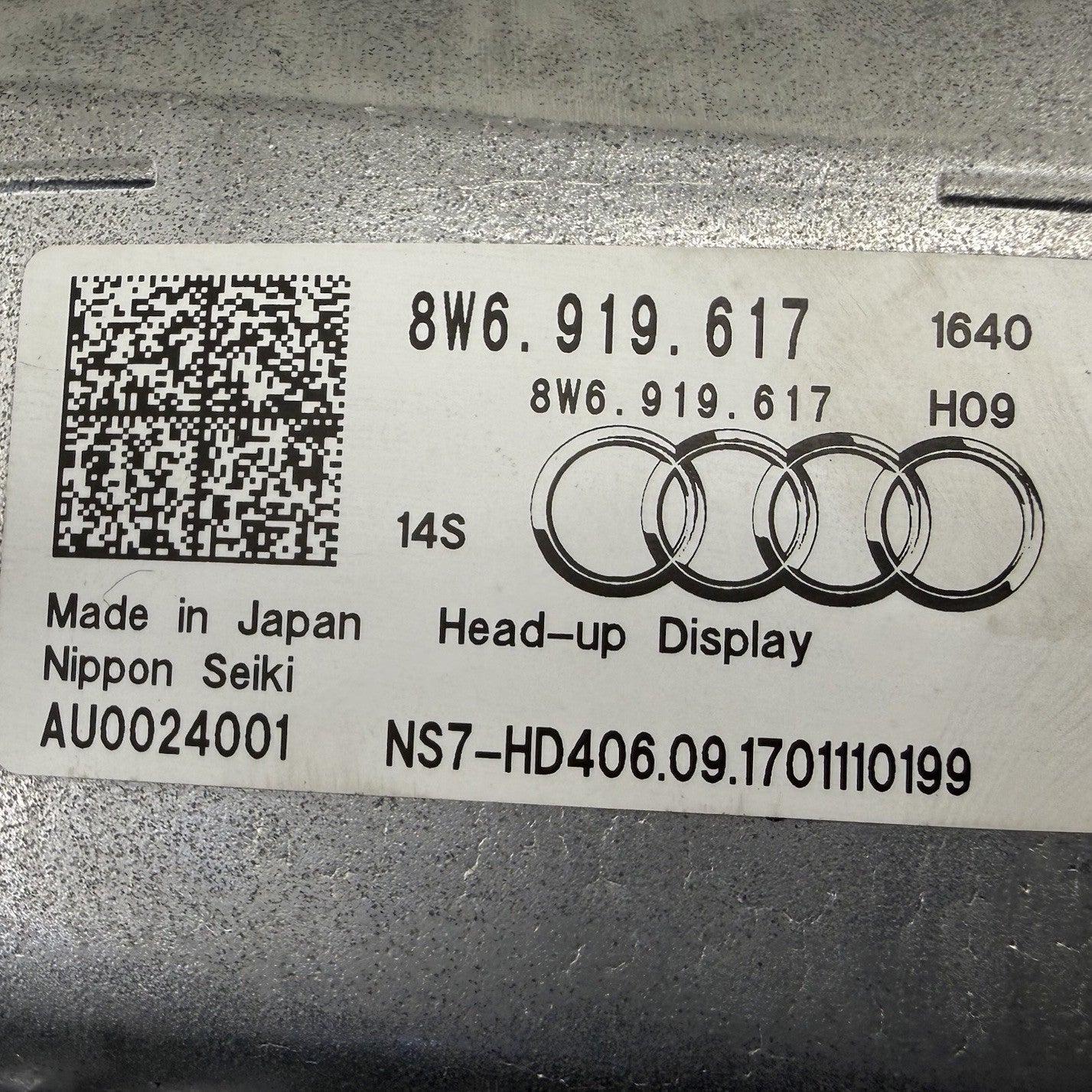 18-19 Audi A5 S5 Dashboard Heads Up Display Projector Screen HUD 8W6919617 OEM