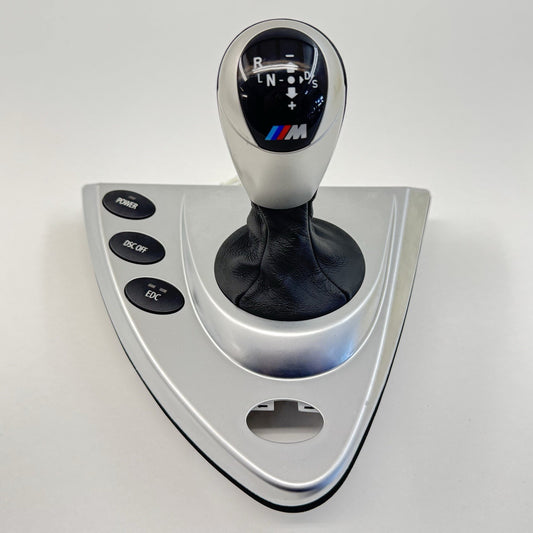 06-10 BMW M6 E63 E64 Center Console Gear Shift Boot Surround Trim W/ Knob OEM