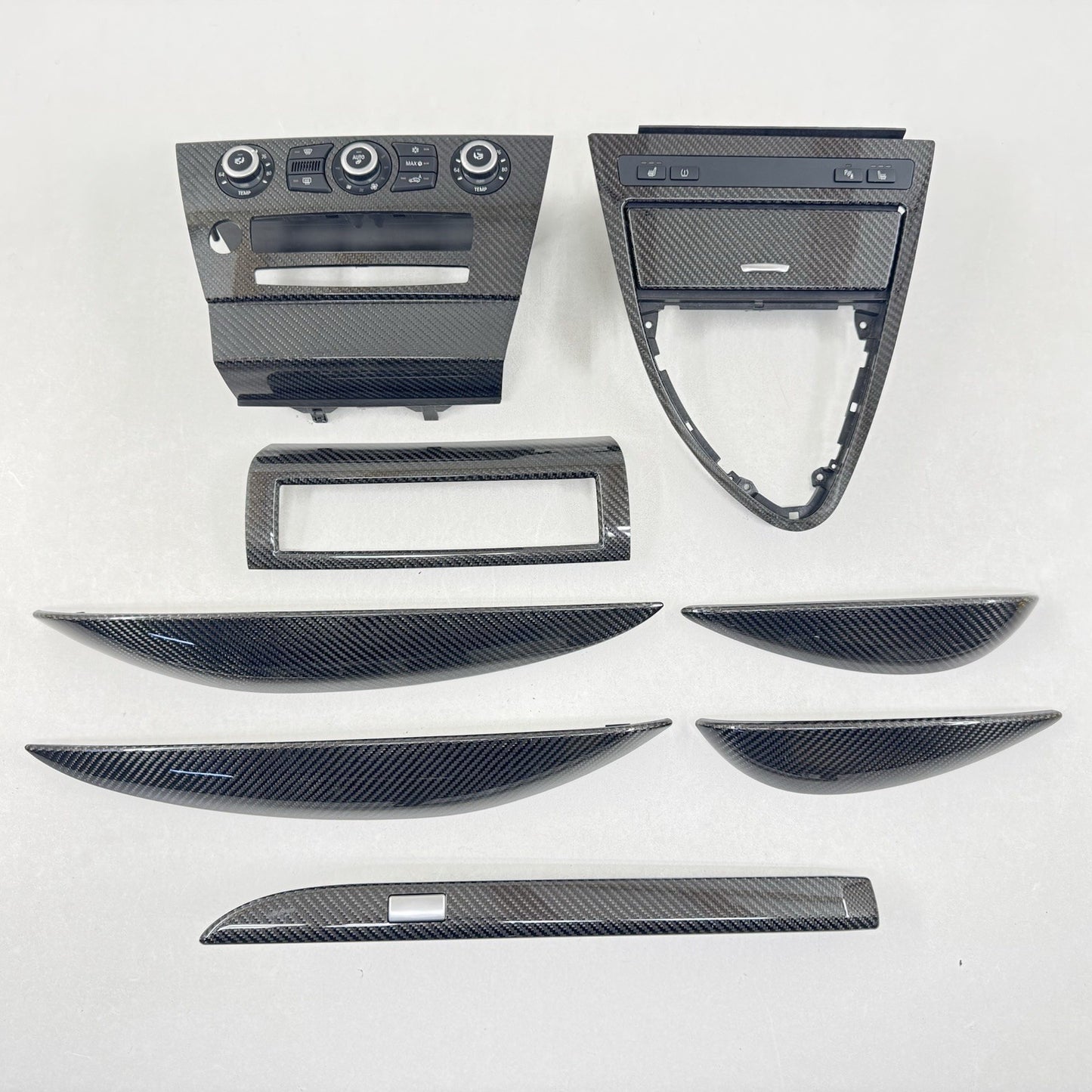 06-10 BMW M6 E63 E64 Interior Carbon Fiber Trim Set Door Panel Dashboard OEM