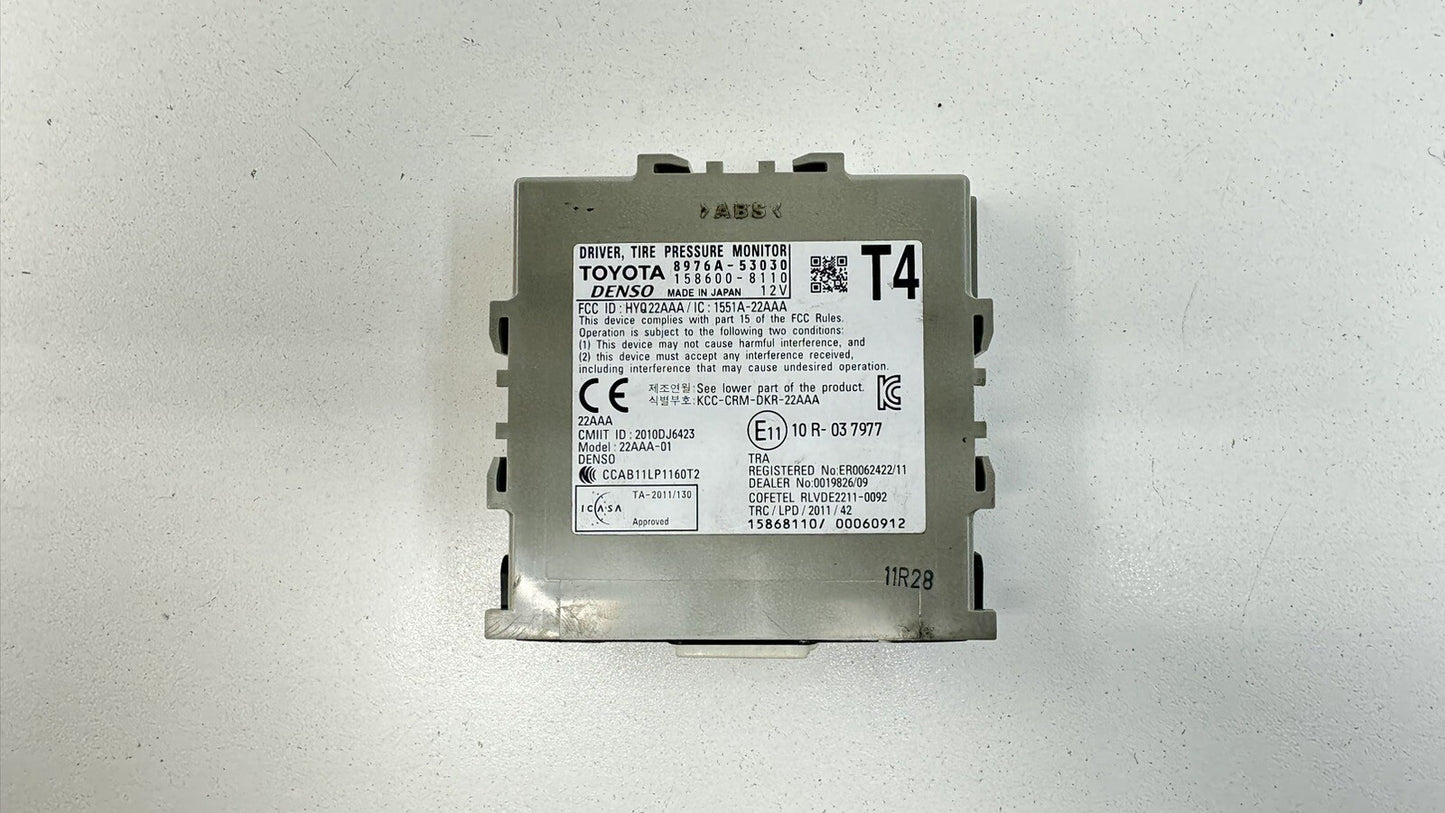 15-23 LEXUS RC F DRIVER TPMS TIRE PRESSURE MONITOR SENSOR MODULE 8976A-53030 OEM