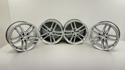08-14 Mercedes-Benz W204 C250 C300 C350 Wheel Rim Set 17" Staggered Factory OEM